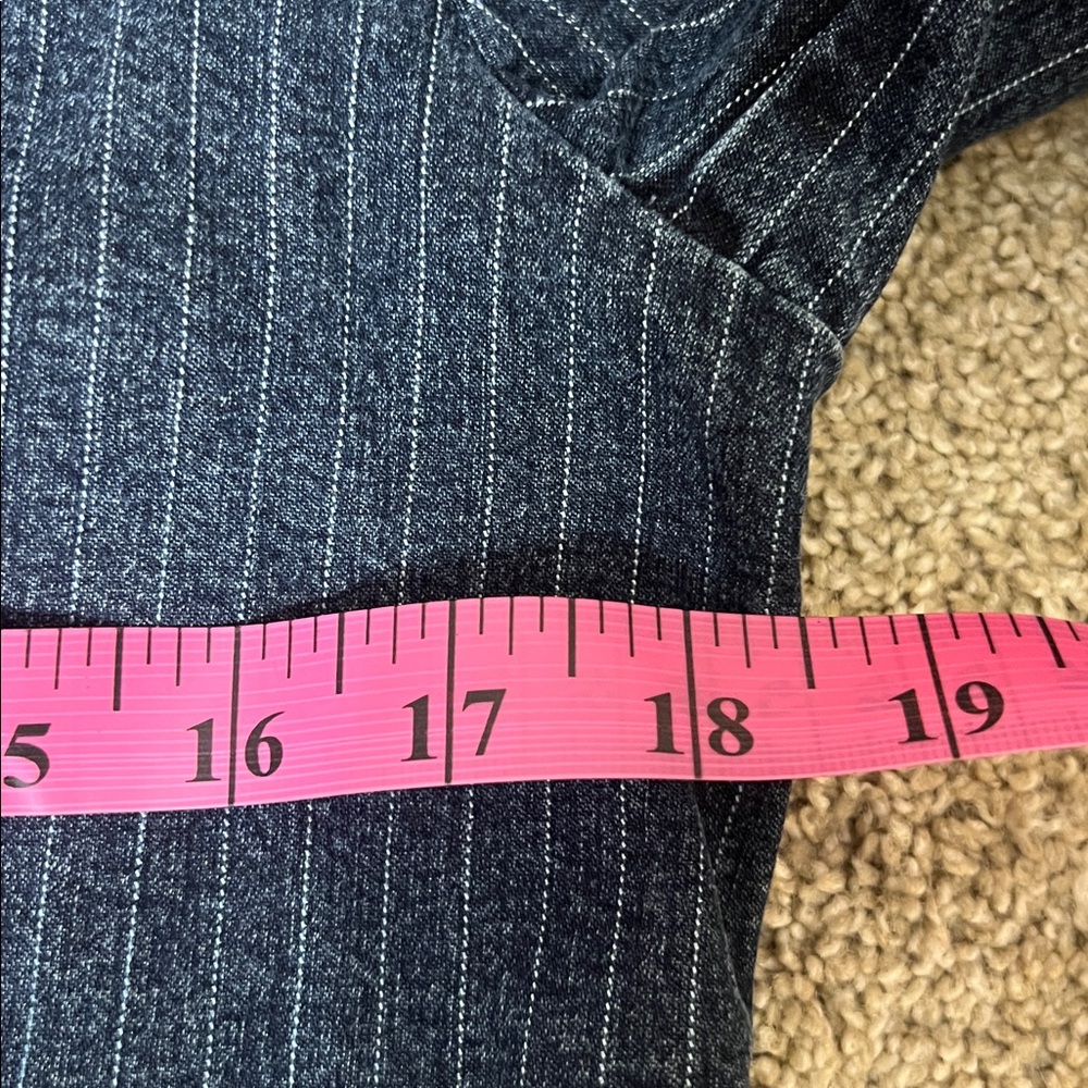 👖🧢🥏EUC New York & Company Striped Denim Jacket - Picture 13 of 13